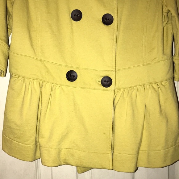 MERONA (M) YELLOW S SLEEVE FITTED BUTTON TOP EUC - Picture 4 of 8